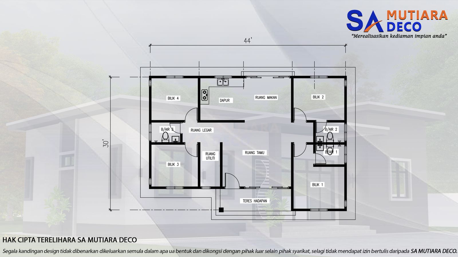 Mutiara Cakrawala 1240 - Floor Plan